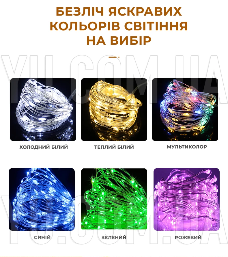Гірлянда мідний дріт (краплі роси) B BLUE 30 Led 3 метри працює від батарейок + USB (синє світло) Гірлянда мідний дріт (краплі роси) B BLUE 30 Led 3 метри працює від батарейок + USB (синє світло)
